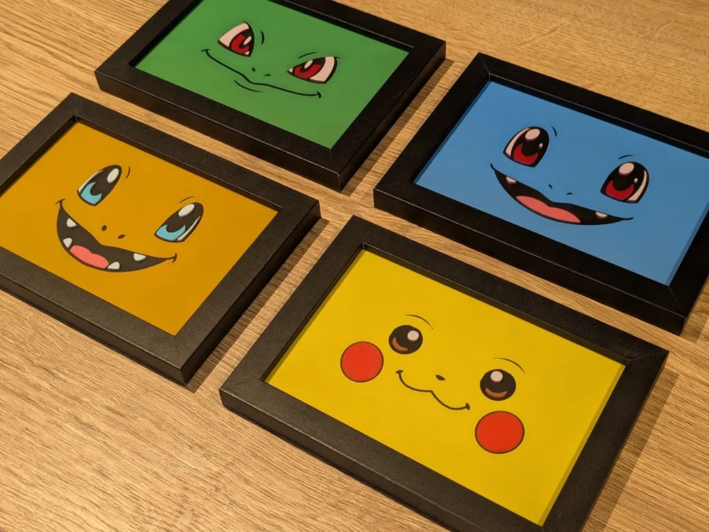 Pokemon Faces Hueforge 6x4 Pokemon Faces Hueforge 6x4