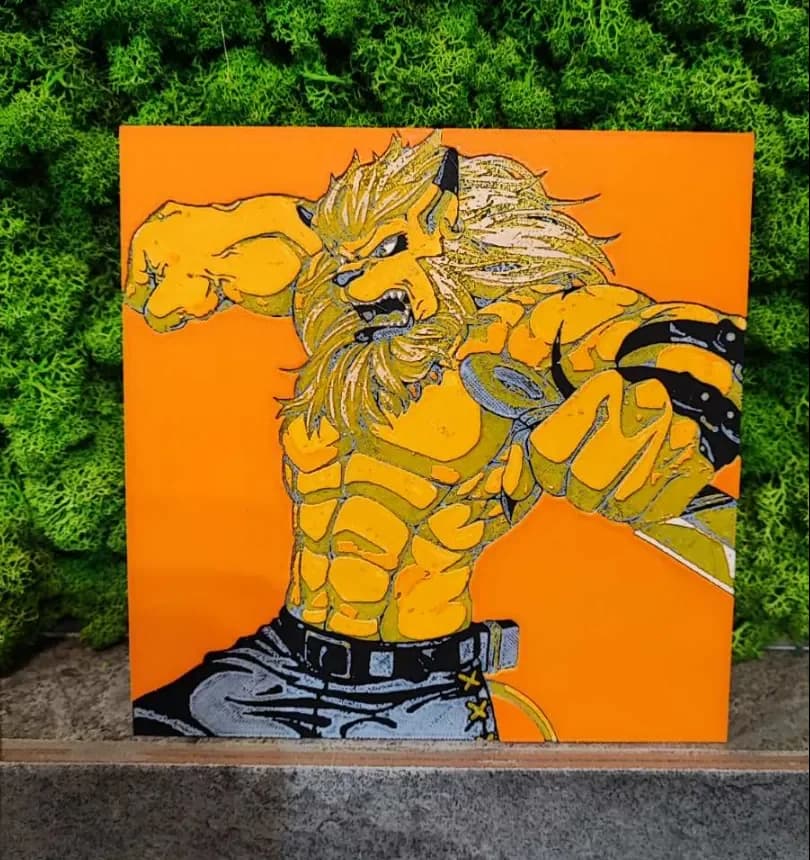 Leomon by Garuda3D HueForge model: Leomon by Garuda3D