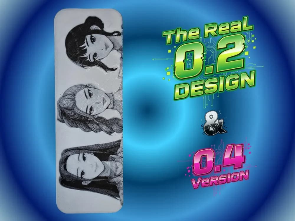 KPOP Demon Hunters Bookmark by Atrus Design HueForge model: KPOP Demon Hunters Bookmark by Atrus Design
