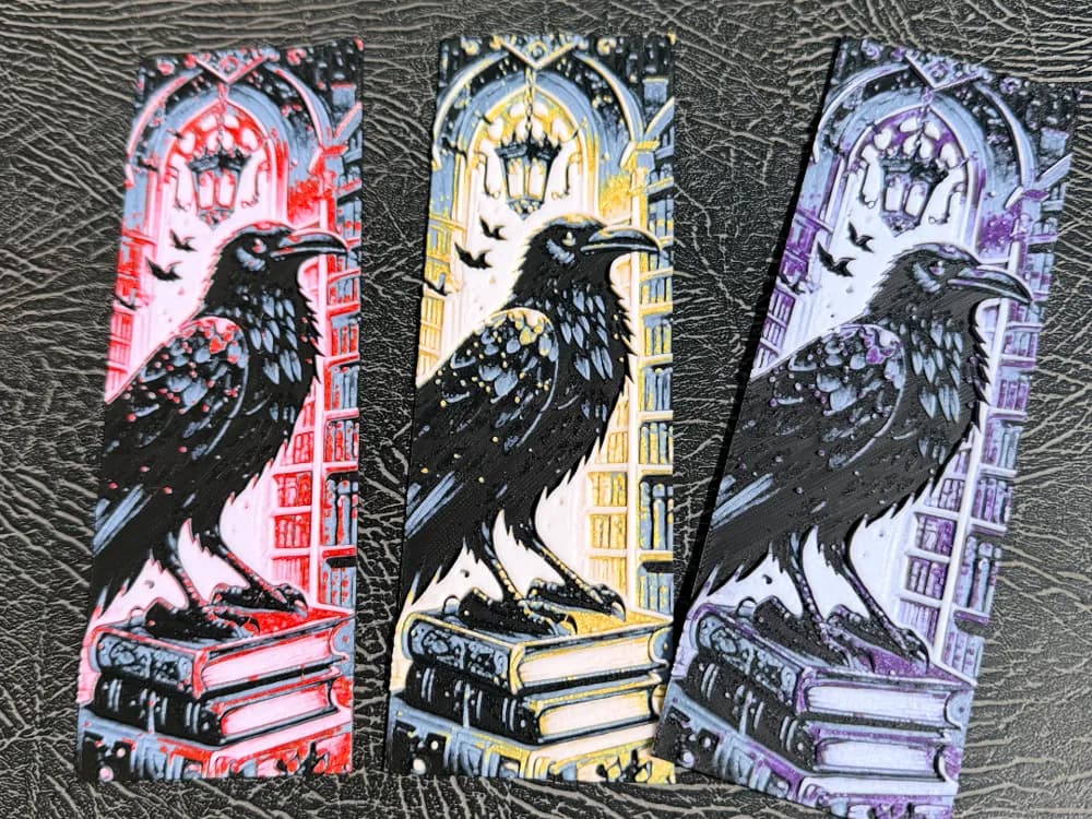 Raven gothic library Bookmark FREE commercial use Raven gothic library Bookmark FREE commercial use