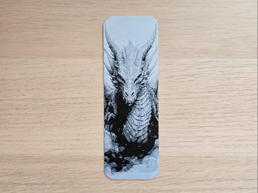 Dragon 6 Bookmark by Atrus Design HueForge model: Dragon 6 Bookmark by Atrus Design
