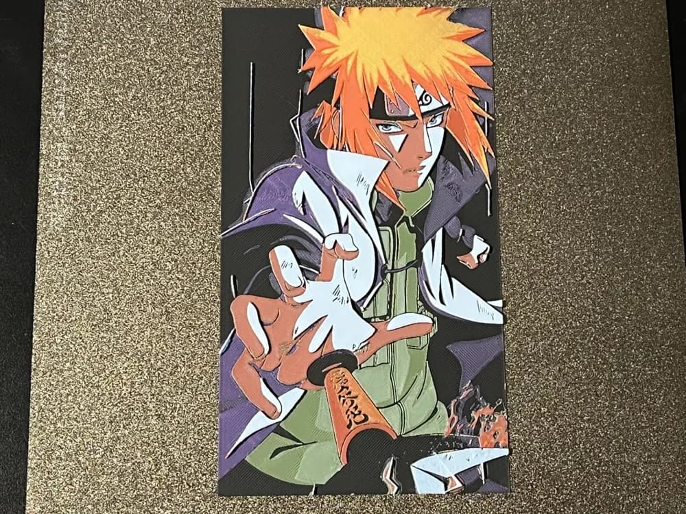 Naruto_Minato by FantasyZ HueForge model: Naruto_Minato by FantasyZ