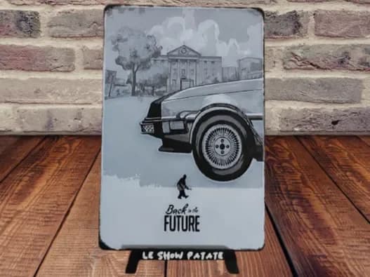Back to the Future (1) Plaque #1 Poster by leshowpatate HueForge model: Back to the Future (1) Plaque #1 Poster by leshowpatate