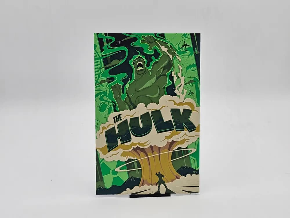The Hulk Poster with mushroom cloud Hueforge by Loki HueForge model: The Hulk Poster with mushroom cloud Hueforge by Loki