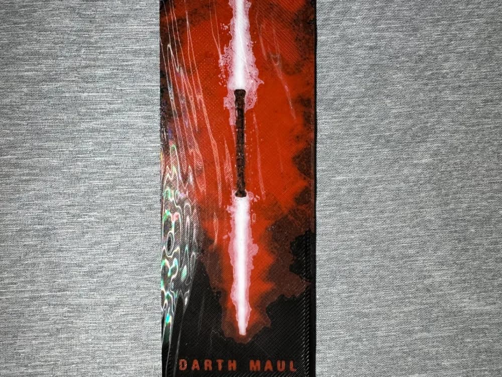 Darth Maul Light Saber Bookmark - Flatforge by Hey Ben HueForge model: Darth Maul Light Saber Bookmark - Flatforge by Hey Ben