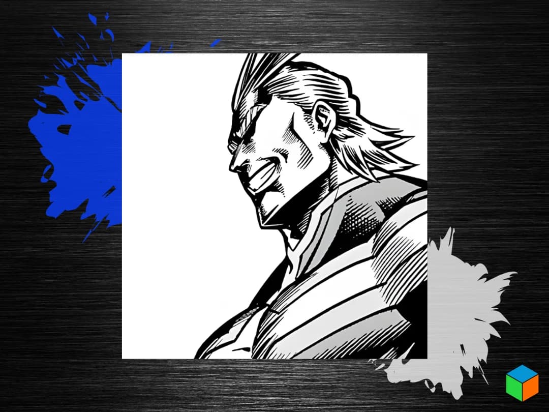 💪 All Might by 3D Prints By Vic HueForge model: 💪 All Might by 3D Prints By Vic