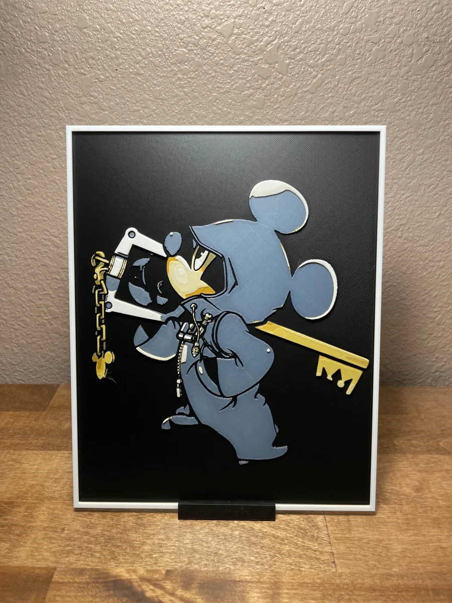 Kingdom Hearts - Mickey Keyblade by Cloudy Nostalgia HueForge model: Kingdom Hearts - Mickey Keyblade by Cloudy Nostalgia