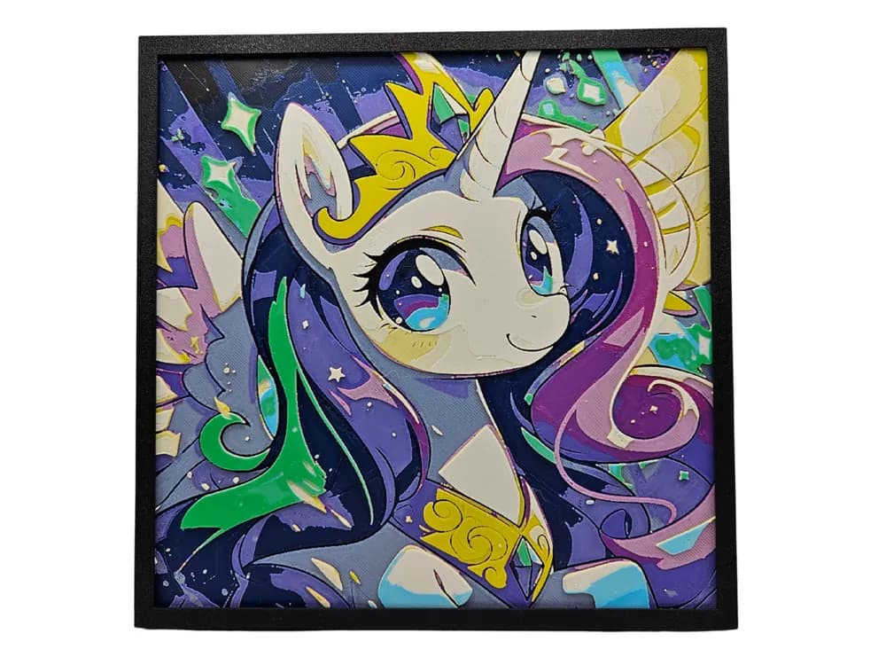 Princess Celestia by BusyKikiBee HueForge model: Princess Celestia by BusyKikiBee