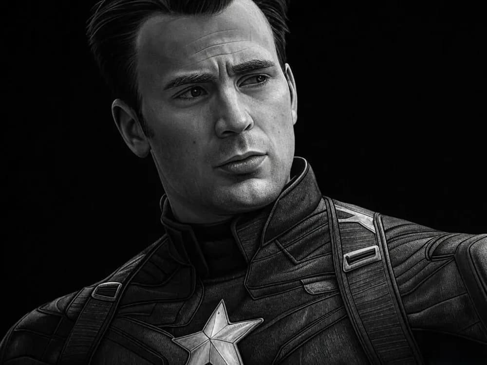 Captain America Hueforge ( Chris Evans ) by leshowpatate HueForge model: Captain America Hueforge ( Chris Evans ) by leshowpatate