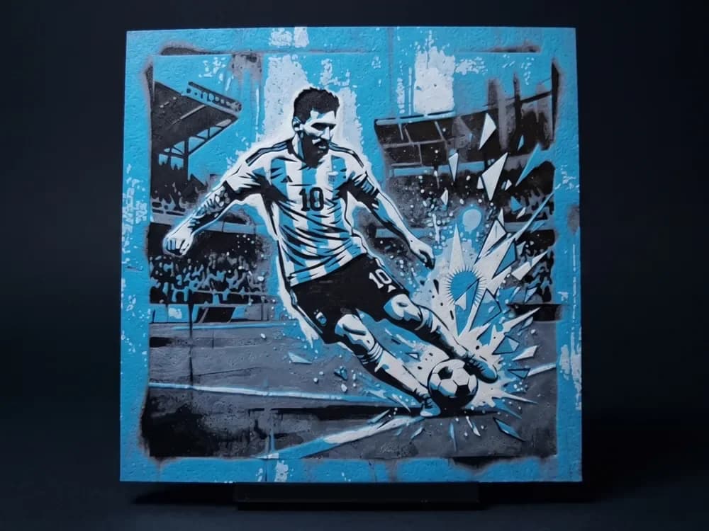 Messi Grafitti - Hueforge Messi Grafitti - Hueforge
