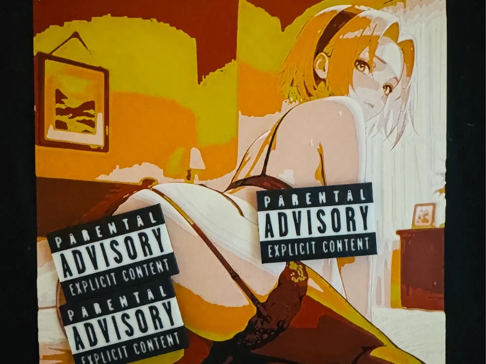 (NSFW) Early evening in my room by World of Glt 3d HueForge model: (NSFW) Early evening in my room by World of Glt 3d