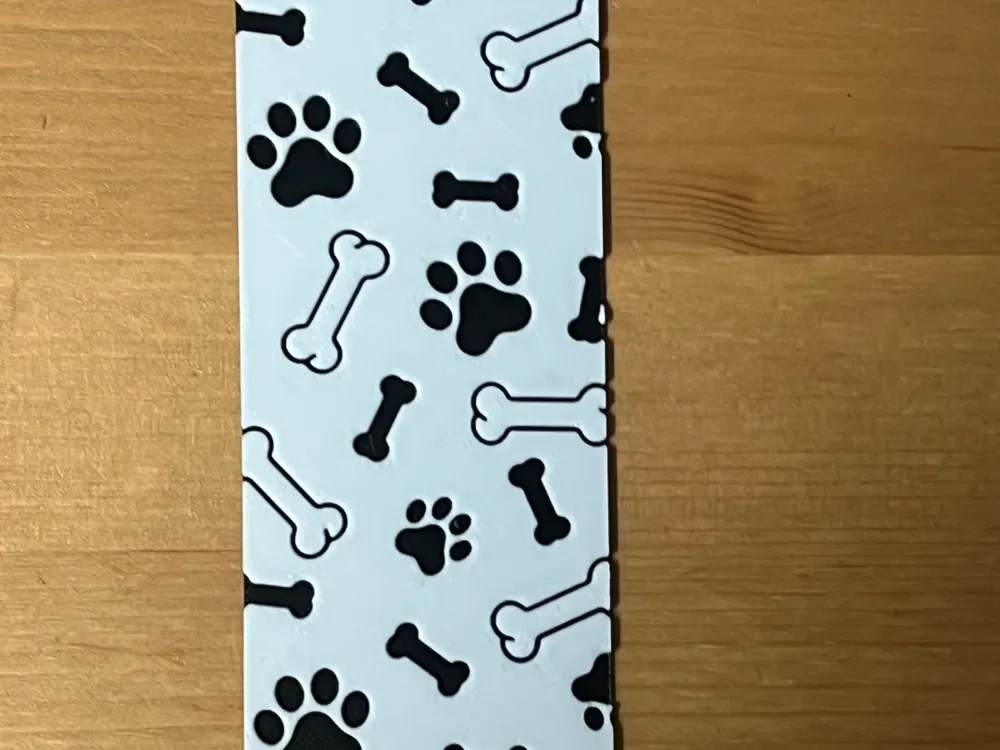 Paw And Bone bookmark by Morganja HueForge model: Paw And Bone bookmark by Morganja