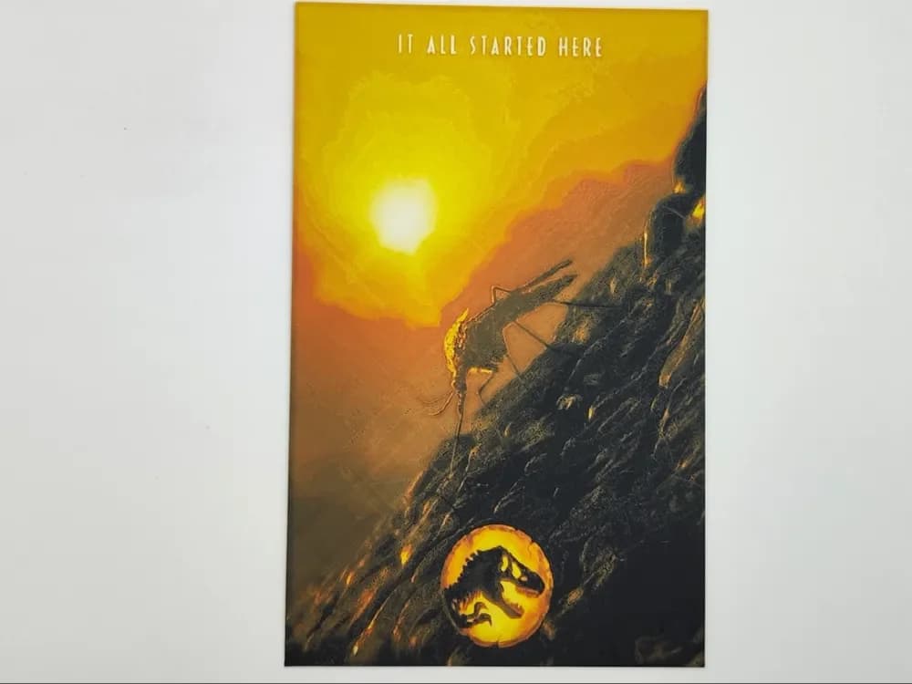 Jurassic world - It all started here - hueforge by Altf4-Formation HueForge model: Jurassic world - It all started here - hueforge by Altf4-Formation