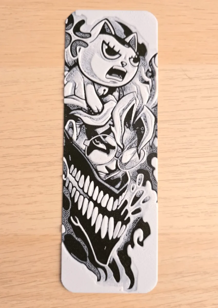 Dan Da Dan Bookmark by Atrus Design HueForge model: Dan Da Dan Bookmark by Atrus Design