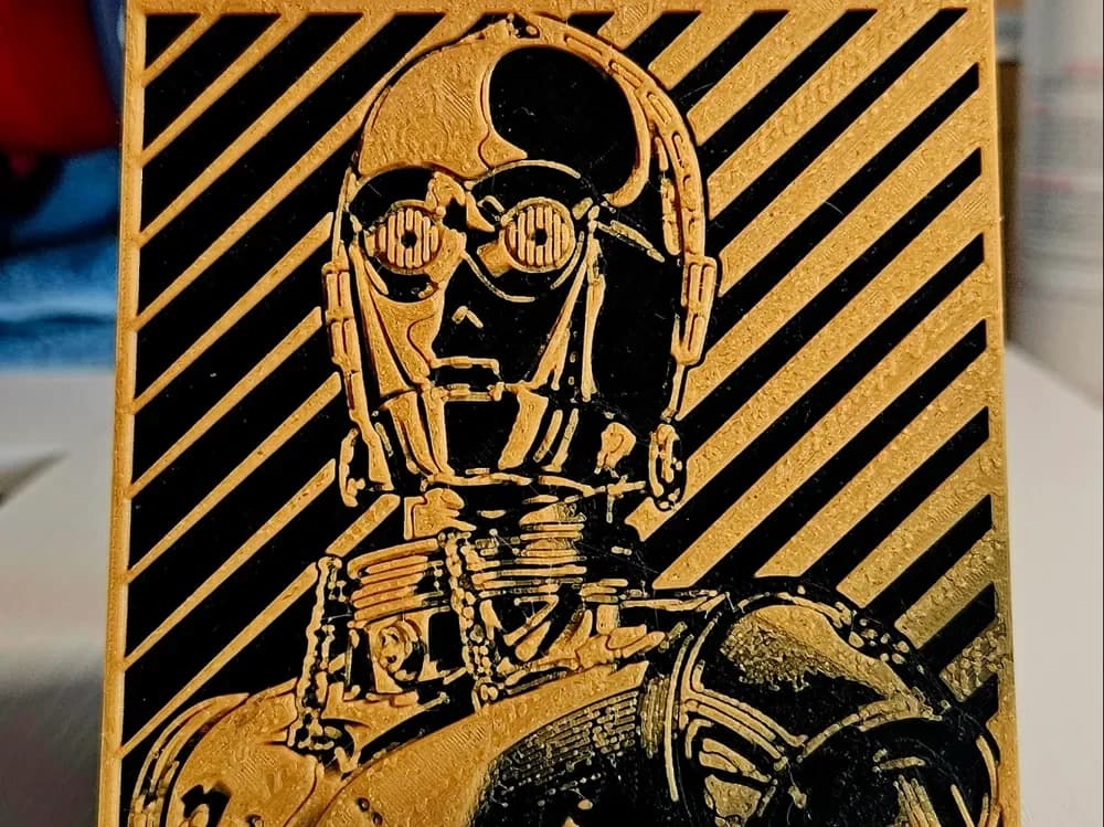 3CPO Star Wars by Mano's 3d_Art HueForge model: 3CPO Star Wars by Mano's 3d_Art