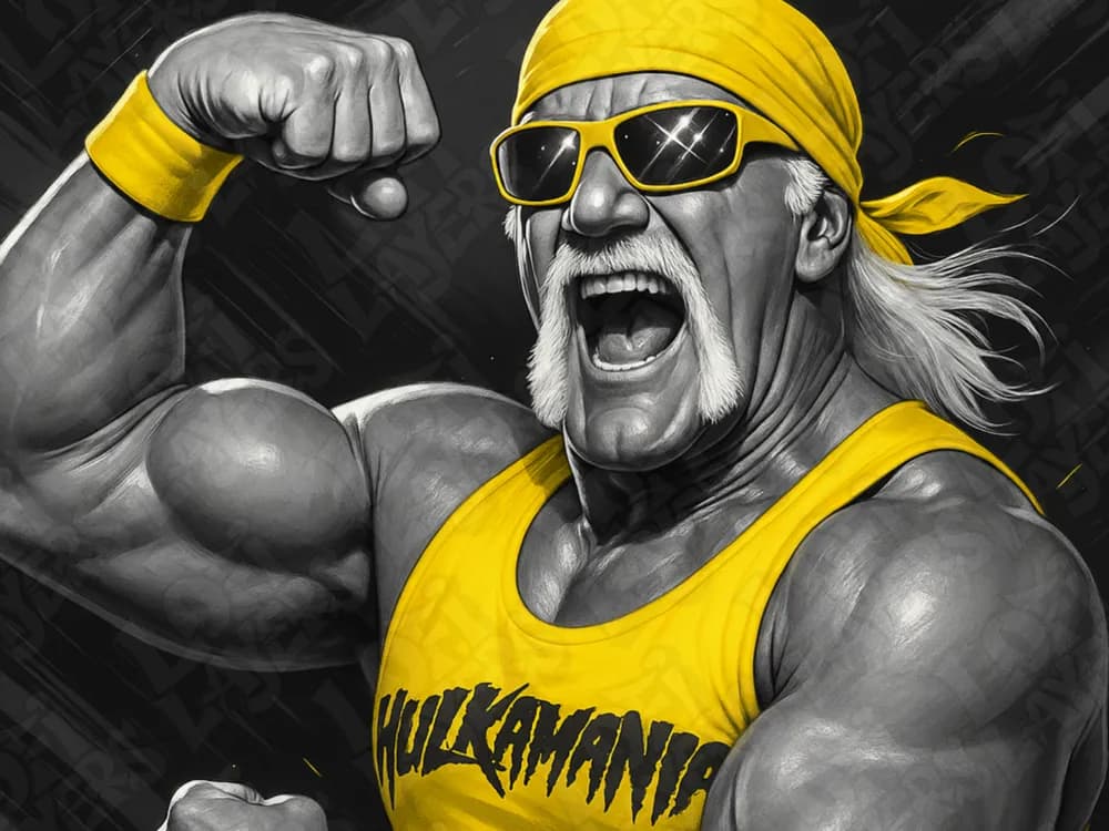 Hulk Hogan Hueforge by LoFi Layers HueForge model: Hulk Hogan Hueforge by LoFi Layers