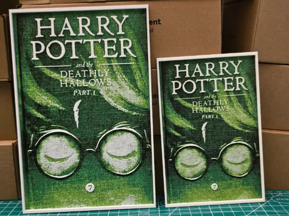 HueForge model: Harry Potter and the Deathly Hallows Part 1 Poster by Lumpy3D