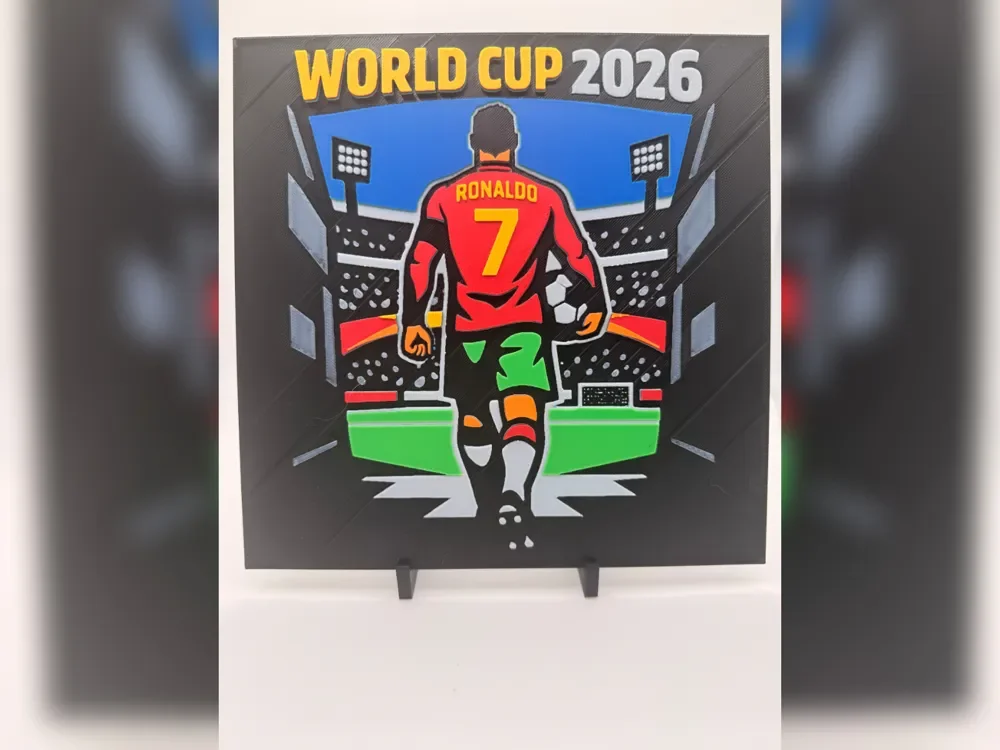 Ronaldo World Cup 2026 HueForge Print Ronaldo World Cup 2026 HueForge Print