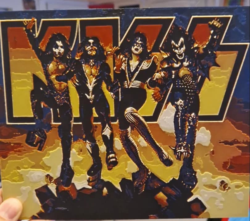 Kiss Hueforge - Destroyer Album by Dakiren HueForge model: Kiss Hueforge - Destroyer Album by Dakiren