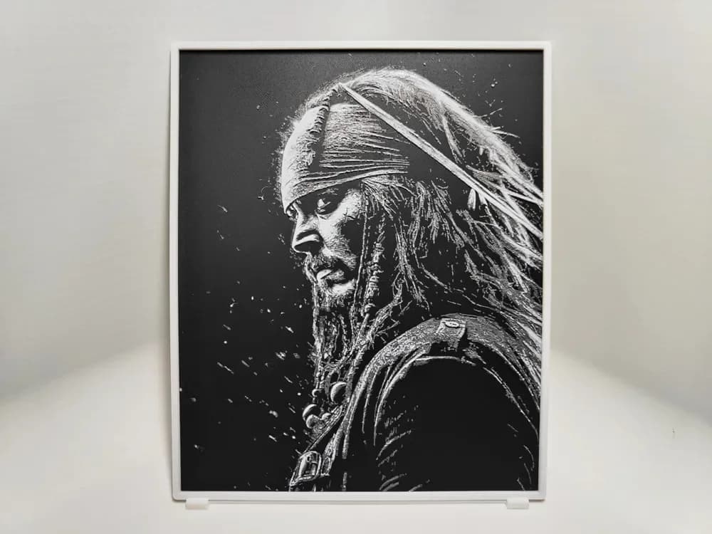 Captain Jack Sparrow - Hueforge by BeaN HueForge model: Captain Jack Sparrow - Hueforge by BeaN