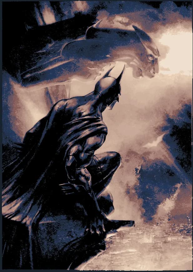 Hueforge - Batman On Ledge by Cloudy Nostalgia HueForge model: Hueforge - Batman On Ledge by Cloudy Nostalgia