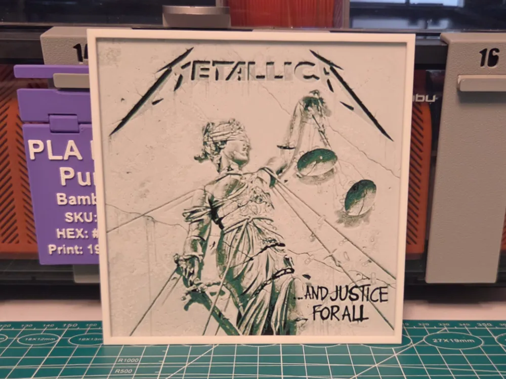 Metallica "...And Justice for All" Album Hueforge by Lumpy3D HueForge model: Metallica "...And Justice for All" Album Hueforge by Lumpy3D