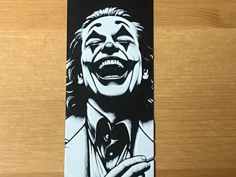 the joker bookmark by Morganja HueForge model: the joker bookmark by Morganja