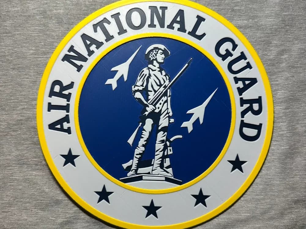 HueForge model: Air National Guard Logo Hueforge by Hey Ben