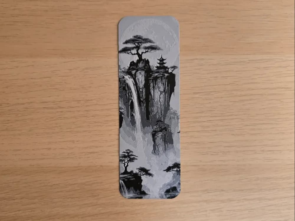 Landscape Japan 7 Bookmark by Atrus Design HueForge model: Landscape Japan 7 Bookmark by Atrus Design