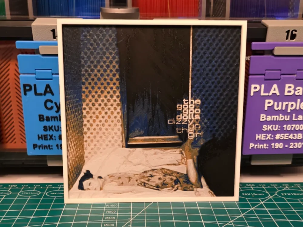 HueForge model: Goo Goo Dolls "Dizzy Up the Girl" Album - Hueforge by Lumpy3D