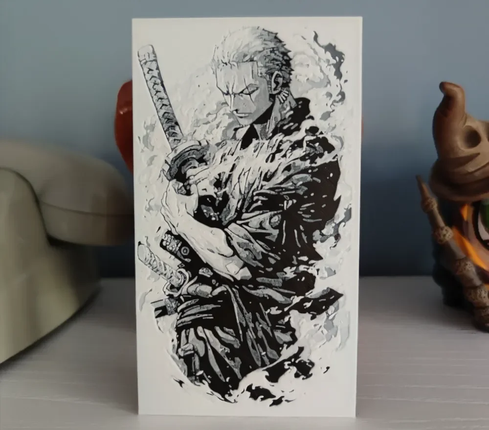 Hueforge Zoro by Litolunar HueForge model: Hueforge Zoro by Litolunar
