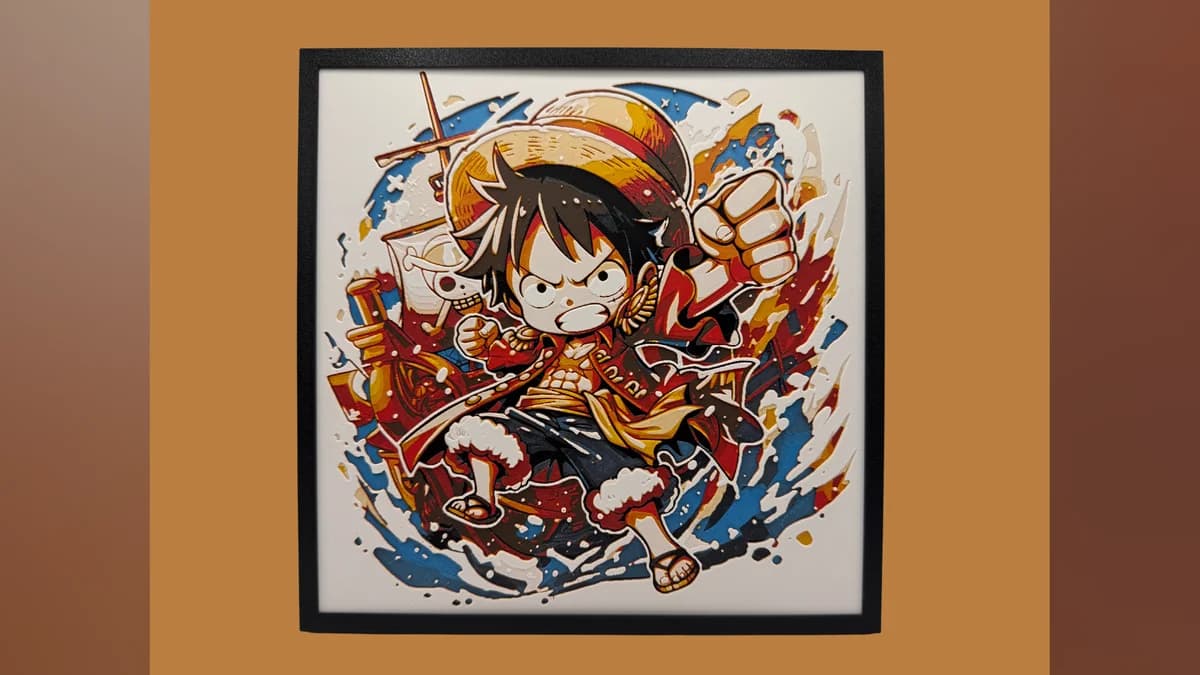 Monkey D Luffy - Chibi Edition - One Piece Hueforge by Canadian Gamer HueForge model: Monkey D Luffy - Chibi Edition - One Piece Hueforge by Canadian Gamer