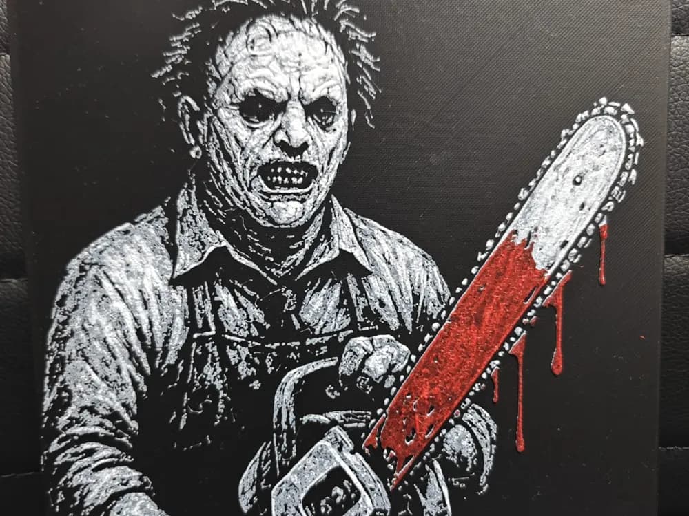 Leatherface NO AMS REQUIRED by TheHueforgeLady HueForge model: Leatherface NO AMS REQUIRED by TheHueforgeLady