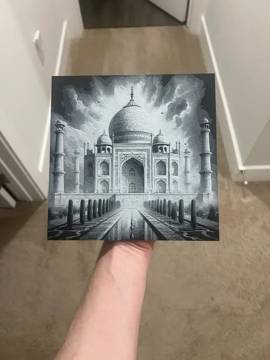 Taj Mahal Art Hueforge by RP47 Designs HueForge model: Taj Mahal Art Hueforge by RP47 Designs