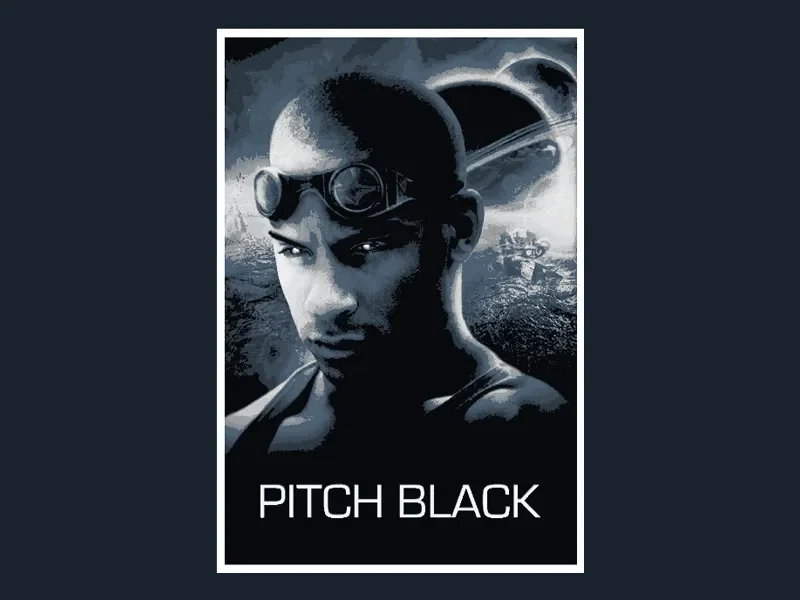 Pitch Black (Movie Poster - HueForge) by HugheCraft HueForge model: Pitch Black (Movie Poster - HueForge) by HugheCraft