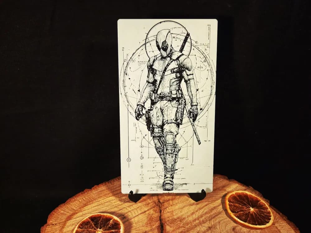 Deadpool hueforge 110x200mm by EternalDesigns3D HueForge model: Deadpool hueforge 110x200mm by EternalDesigns3D