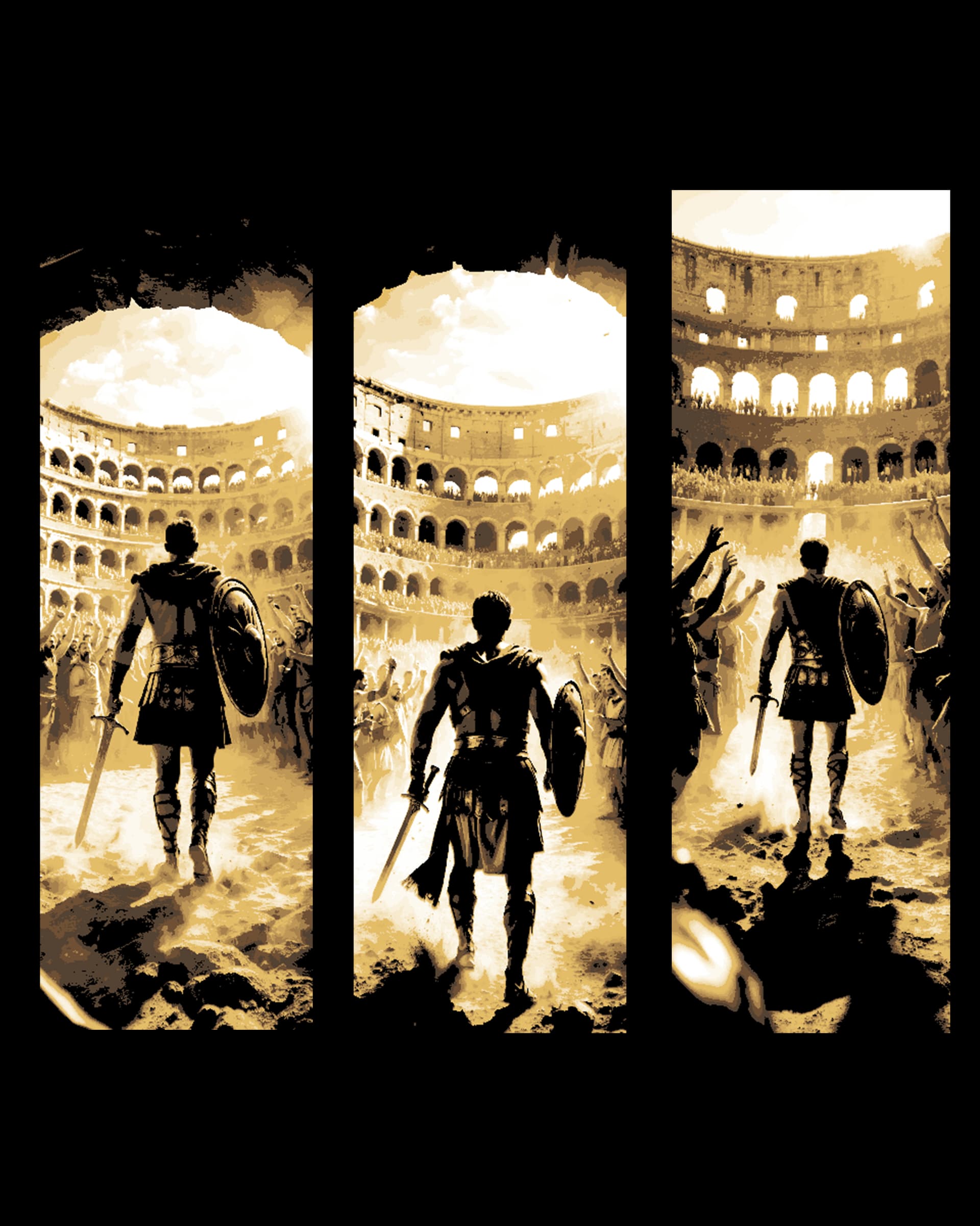 The crowd's favorite Gladiator is welcomed into the Colosseum - Set of Bookmarks by BooneCo3d HueForge model: The crowd's favorite Gladiator is welcomed into the Colosseum - Set of Bookmarks by BooneCo3d