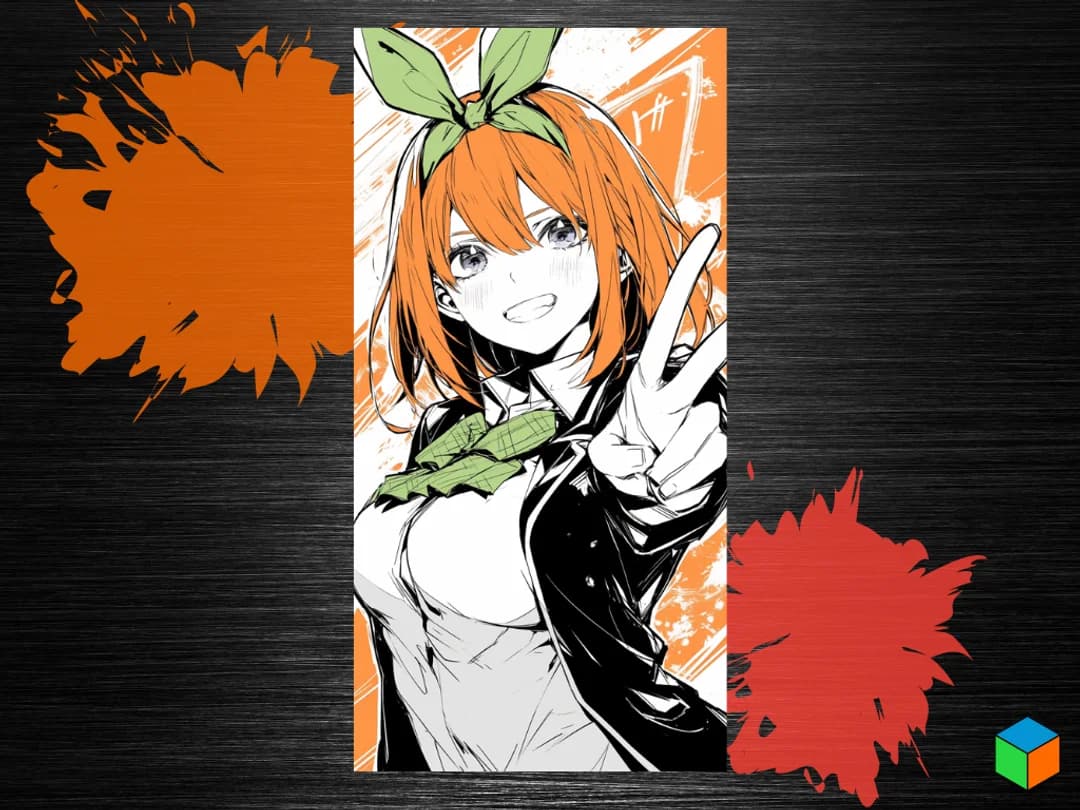 Yotsuba by 3D Prints By Vic HueForge model: Yotsuba by 3D Prints By Vic