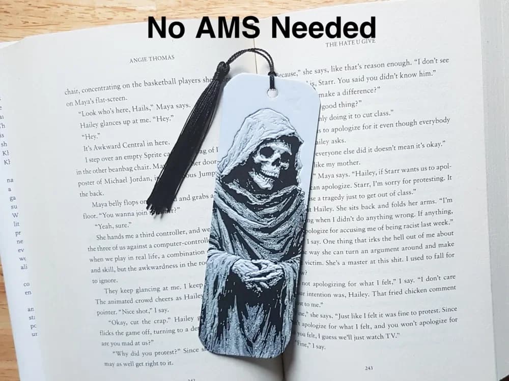 Bookmark, Grim Reaper. Hueforge. by Dame Jo HueForge model: Bookmark, Grim Reaper. Hueforge. by Dame Jo