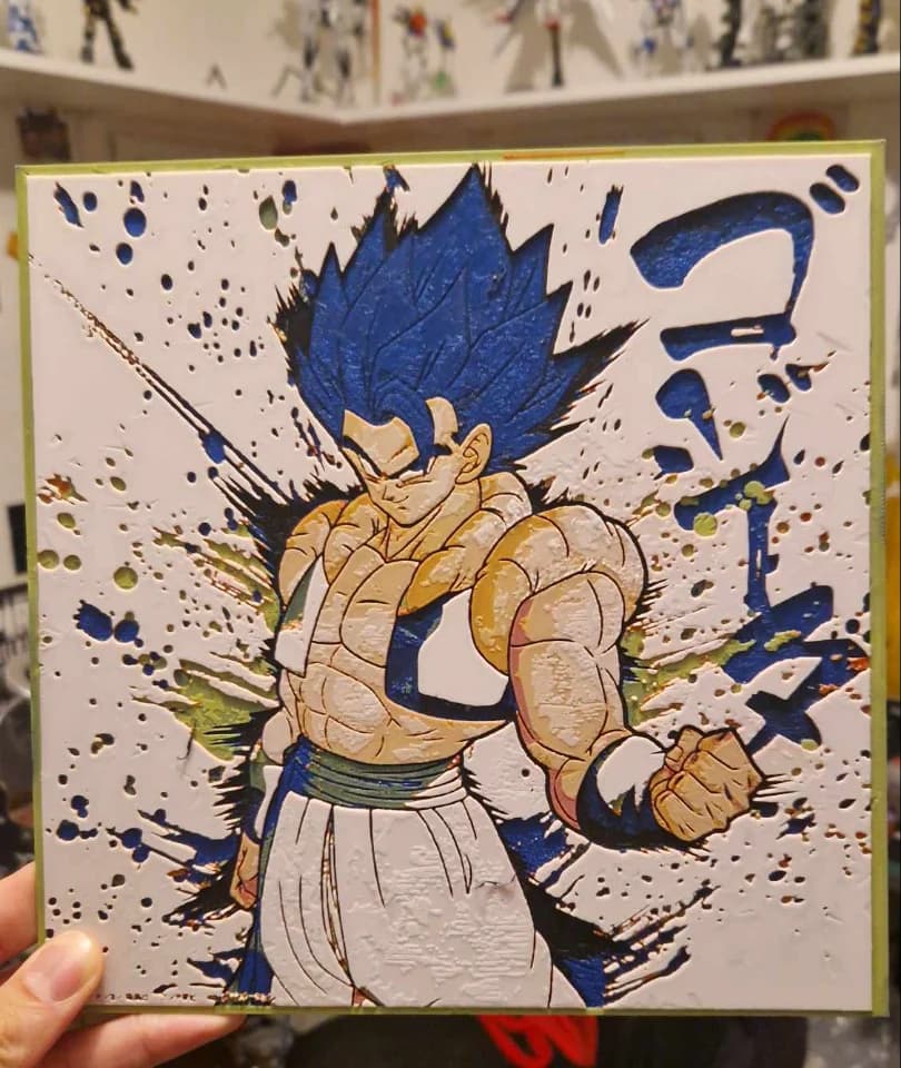 Dragon Ball Super - Gogeta Blue Hueforge by Dakiren HueForge model: Dragon Ball Super - Gogeta Blue Hueforge by Dakiren