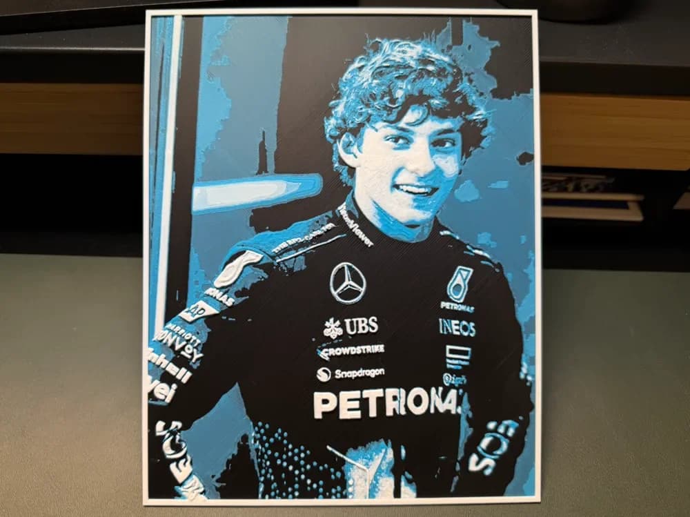 Kimi Antonelli F1 HueForge by liv_3d HueForge model: Kimi Antonelli F1 HueForge by liv_3d
