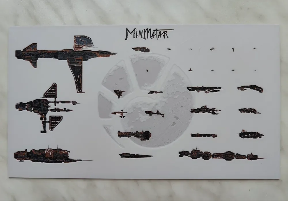 Minmatar ships - EVE Online - Hueforge by BeaN HueForge model: Minmatar ships - EVE Online - Hueforge by BeaN