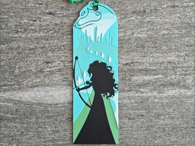 Disney Merida Bookmark by RIVY3Dprint HueForge model: Disney Merida Bookmark by RIVY3Dprint