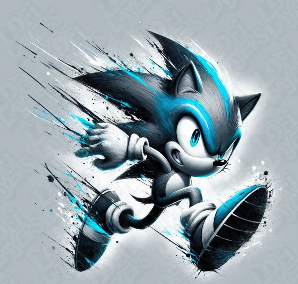 Sonic Hueforge by LoFi Layers HueForge model: Sonic Hueforge by LoFi Layers