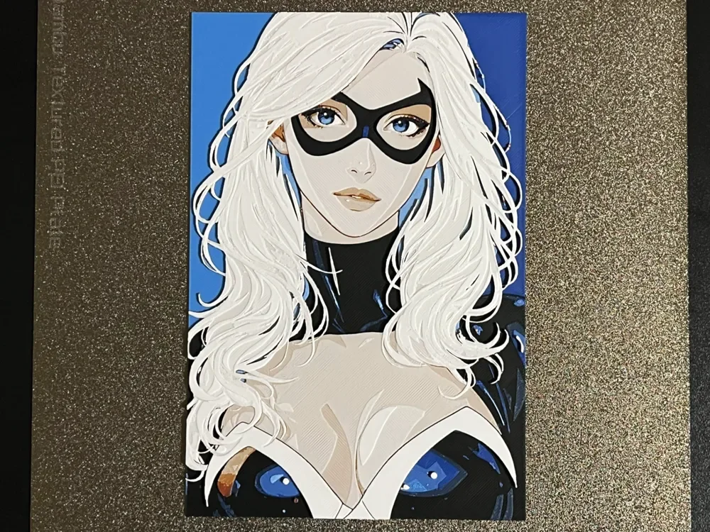 BlackCat Marvel Hueforge by FantasyZ HueForge model: BlackCat Marvel Hueforge by FantasyZ