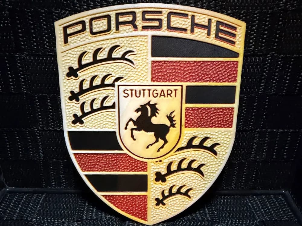 Porsche Logo - Hueforge by JoDau HueForge model: Porsche Logo - Hueforge by JoDau