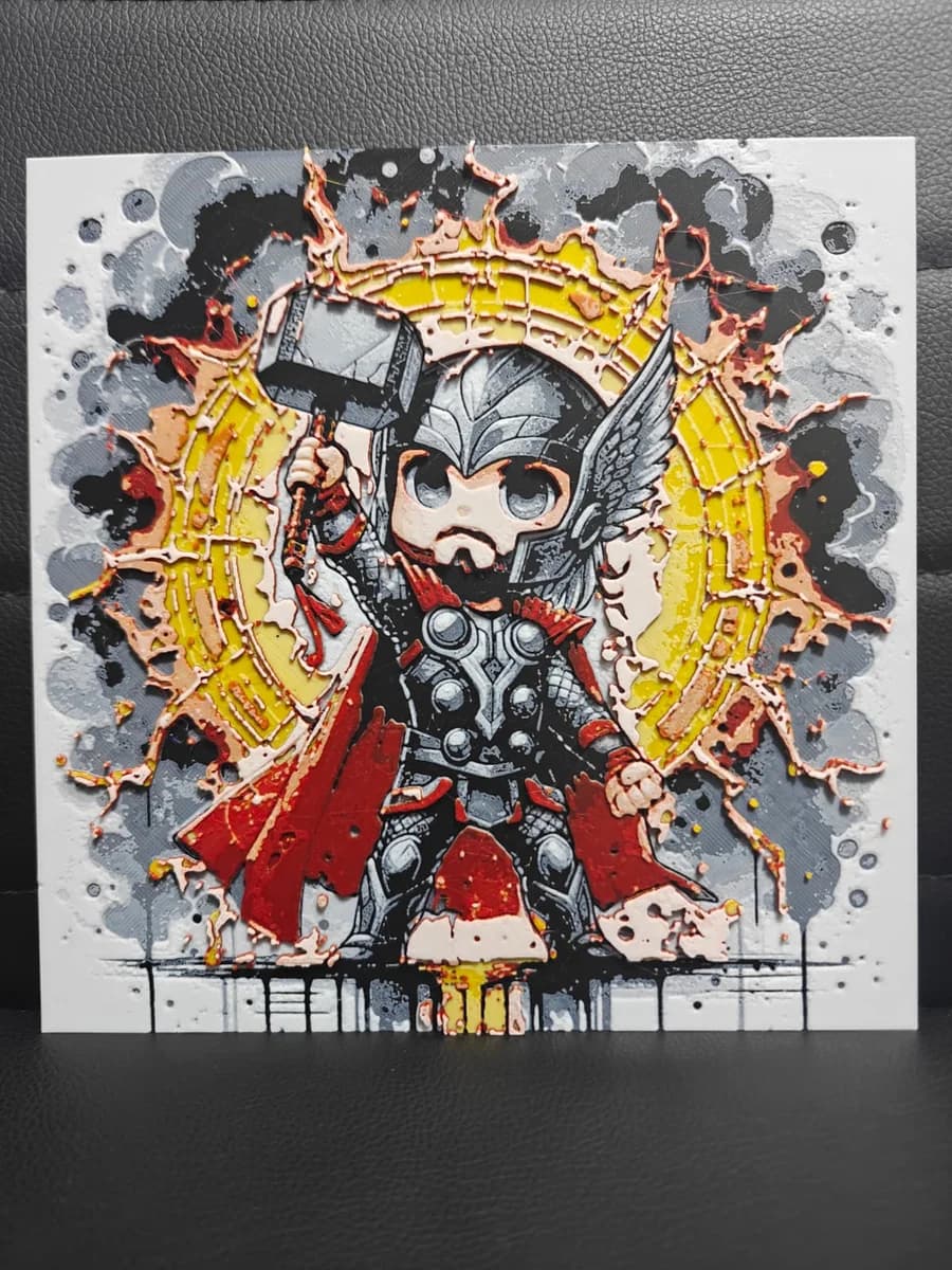 Chibi Thor by TheHueforgeLady HueForge model: Chibi Thor by TheHueforgeLady