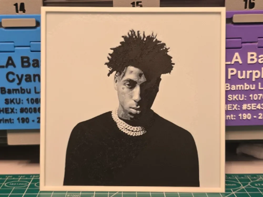 YoungBoy Never Broke Again "Top" Album - Hueforge by Lumpy3D HueForge model: YoungBoy Never Broke Again "Top" Album - Hueforge by Lumpy3D