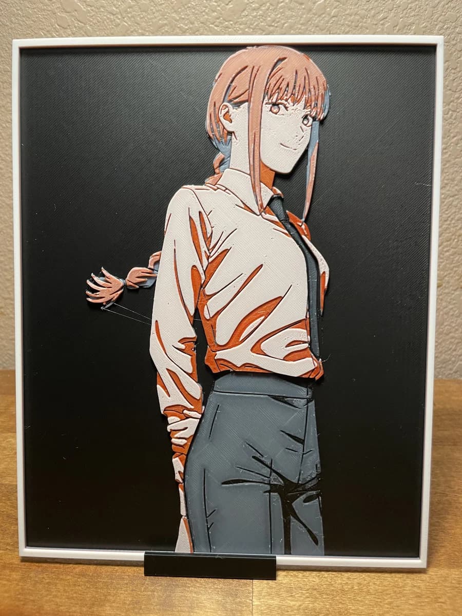 Makima Hueforge (Chainsaw Man) by Cloudy Nostalgia HueForge model: Makima Hueforge (Chainsaw Man) by Cloudy Nostalgia