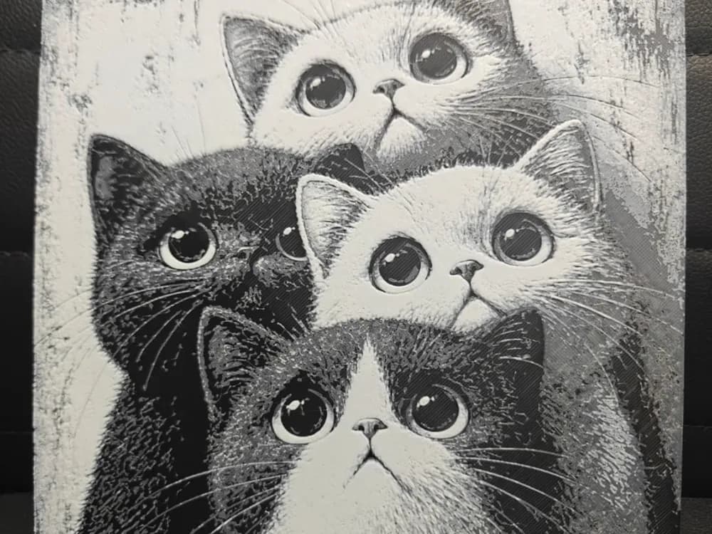 Lovely Cats by TheHueforgeLady HueForge model: Lovely Cats by TheHueforgeLady